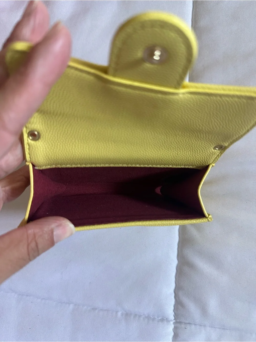 Luxury yellow wallet
